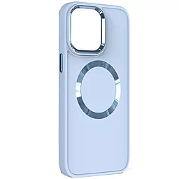 Чехол Epik Bonbon Metal Style with MagSafe для Apple iPhone 13 Mist Blue