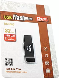 Флешка Dato 32GB DS3003 USB 2.0 (DT_DS3003BL/32GB) Black - фото Флешка Dato 32GB DS3003 USB 2.0 (DT_DS3003BL/32GB) Black