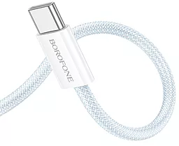 Кабель Borofone BX103 Original USB Type-C - Type-C 60w 3a 1м PD cable White - миниатюра 3 Кабель Borofone BX103 Original USB Type-C - Type-C 60w 3a 1м PD cable White - миниатюра 3