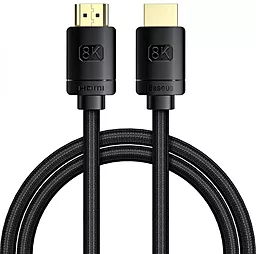 Видеокабель High Definition HDMI M/M V2.1 8К 60Гц 1.5М Black (WKGQ040101) Baseus - фото Видеокабель High Definition HDMI M/M V2.1 8К 60Гц 1.5М Black (WKGQ040101) Baseus