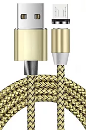 Кабель NINJA Magnetic USB-A - micro USB 10w 1м cable Gold - фото Кабель NINJA Magnetic USB-A - micro USB 10w 1м cable Gold