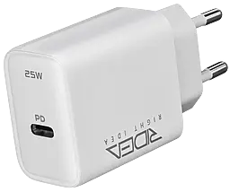 Сетевое зарядное устройство Ridea RW-25120 Rapid Max 25w PD USB-C fast charger white - фото Сетевое зарядное устройство Ridea RW-25120 Rapid Max 25w PD USB-C fast charger white