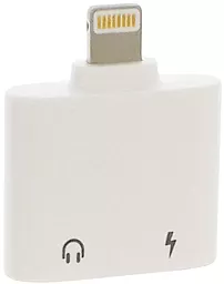 Аудіо-перехідник EasyLife KY-178 M-F Lightning -> Lightning + 3.5mm White - фото Аудіо-перехідник EasyLife KY-178 M-F Lightning -> Lightning + 3.5mm White