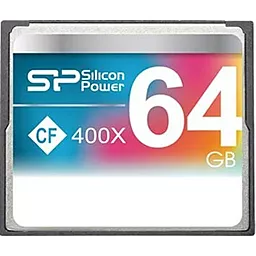 Карта пам'яті Silicon Power Compact Flash 64GB 400x (SP064GBCFC400V10) - фото Карта пам'яті Silicon Power Compact Flash 64GB 400x (SP064GBCFC400V10)