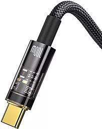 Кабель USB Baseus Explorer Series Auto Power-Off 100w 6a 2m USB-Type-C cable black (CATS000301) - миниатюра 4