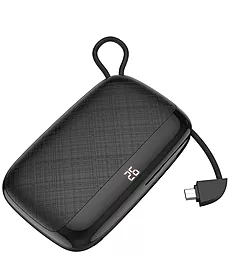 Повербанк Hoco S29 Nimble 10000 mAh (с кабелем MicroUSB) Black - фото Повербанк Hoco S29 Nimble 10000 mAh (с кабелем MicroUSB) Black