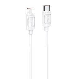 Кабель Hoco X115 Surpass USB Type-C - Type-C 240w 5a 1м PD cable White - фото Кабель Hoco X115 Surpass USB Type-C - Type-C 240w 5a 1м PD cable White