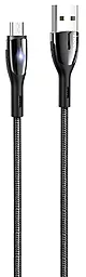 Кабель Hoco U89 Safeness USB-A - micro USB USB 12w 2.4a 1.2м cable Black - фото Кабель Hoco U89 Safeness USB-A - micro USB USB 12w 2.4a 1.2м cable Black
