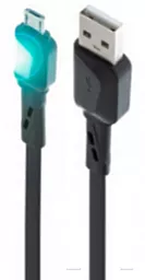 USB Кабель MOXOM MX-CB73 LED micro USB Cable Black
