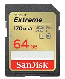 Карта памяти SanDisk 64 GB SDXC UHS-I U3 V30 Extreme (SDSDXV2-064G-GNCIN)