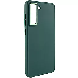 Чехол Epik TPU Bonbon Metal Style для Samsung Galaxy S21 FE Pine green