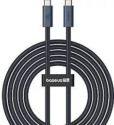 Мультимедийный кабель Baseus Flash 2 Full-FeatuRed USB4.0 Type-C - Type-C 8k 60hz 240w 5a 1.8м 20gbps PD data cable Black (P10311803112-00) - фото Мультимедийный кабель Baseus Flash 2 Full-FeatuRed USB4.0 Type-C - Type-C 8k 60hz 240w 5a 1.8м 20gbps PD data cable Black (P10311803112-00)