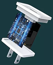 Сетевое зарядное устройство Proda 2.4a home charger + USB-C cable white (PD-A43a) - миниатюра 6