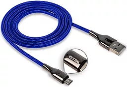 Кабель Walker C930 Intelligent USB-A - micro USB 15w 3.1a 1м cable Blue - фото Кабель Walker C930 Intelligent USB-A - micro USB 15w 3.1a 1м cable Blue