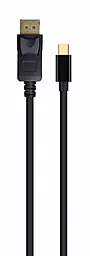Видеокабель Cablexpert Mini DisplayPort - DisplayPort M-M 1.8M Черный (CCP-mDP2-6) - миниатюра 2