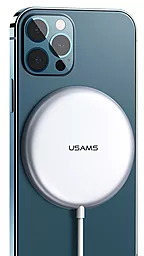 Беспроводное (индукционное) зарядное устройство Usams W2 Super-thin magnetic 15w wireless charger grey (US-CD160) - фото Беспроводное (индукционное) зарядное устройство Usams W2 Super-thin magnetic 15w wireless charger grey (US-CD160)