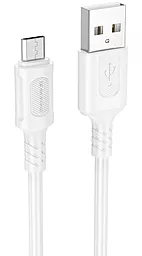 Кабель Borofone BX111 USB-A - micro USB 12w 2.4a 1м cable White - фото Кабель Borofone BX111 USB-A - micro USB 12w 2.4a 1м cable White