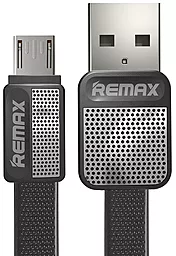 Кабель Remax Platinum USB-A - micro USB 12w 2.4a 1м cable Black (RC-044m) - фото Кабель Remax Platinum USB-A - micro USB 12w 2.4a 1м cable Black (RC-044m)