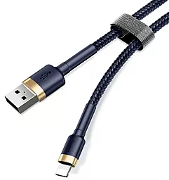 USB Кабель Baseus Kevlar 2M Lightning Cable Gold/Blue (CALKLF-CV3) - мініатюра 2