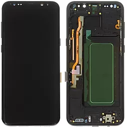 Дисплей Samsung Galaxy S8 Plus G955 с тачскрином и рамкой, (OLED), Black