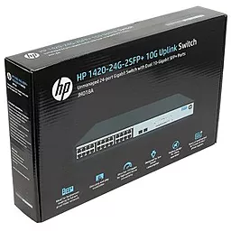 Коммутатор (світч) HP 1420-24G-2SFP+ (JH018A) - мініатюра 6