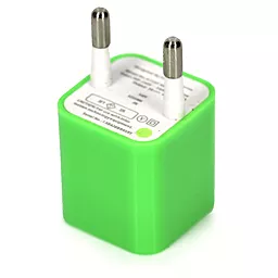 Сетевое зарядное устройство Siyoteam Home Charger Cube Green - миниатюра 2