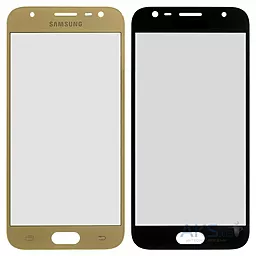 Корпусное стекло дисплея Samsung Galaxy J3 J330F 2017 (с OCA пленкой) Gold