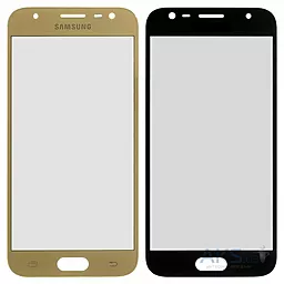 Корпусное стекло дисплея Samsung Galaxy J3 J330F 2017 (с OCA пленкой) Gold - фото Корпусное стекло дисплея Samsung Galaxy J3 J330F 2017 (с OCA пленкой) Gold