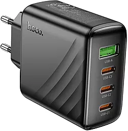 Уценённое сетевое зарядное устройствоHoco CS27A 67w GaN PD/QC 3xUSB-C/USB-A ports fast charger black