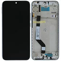 Дисплей Xiaomi Redmi Note 7, Note 7 Pro с тачскрином и рамкой, оригинал, White