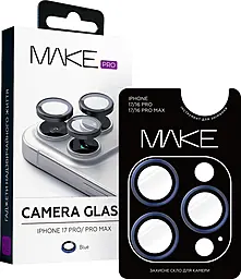 Защитное стекло MAKE для камеры Apple iPhone 17 Pro, iPhone 17 Pro Max Blue (MGC-AI17P/PMBL) - фото Защитное стекло MAKE для камеры Apple iPhone 17 Pro, iPhone 17 Pro Max Blue (MGC-AI17P/PMBL)