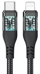 Кабель Veron CL11 USB Type-C - Lightning 27w 3a 1.2м PD сable Black