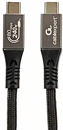 Кабель Cablexpert USB Type-C - Type-C USB4 2.0 240w 5a 1м 10k 60hz 80gbps HD/PD data cable Black (CCBP-USB4.2-CMCM240-1M) - фото Кабель Cablexpert USB Type-C - Type-C USB4 2.0 240w 5a 1м 10k 60hz 80gbps HD/PD data cable Black (CCBP-USB4.2-CMCM240-1M)