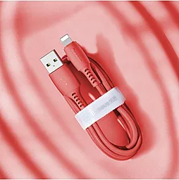 Кабель Baseus Colourful USB-A - Lightning 12w 2.4a 1.2м cable Red (CALDC-09) - мініатюра 5 Кабель Baseus Colourful USB-A - Lightning 12w 2.4a 1.2м cable Red (CALDC-09) - мініатюра 5