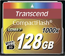 Карта пам'яті Transcend Compact Flash 128GB 1000X UDMA 7 (TS128GCF1000) - фото Карта пам'яті Transcend Compact Flash 128GB 1000X UDMA 7 (TS128GCF1000)