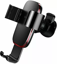 Тримач Baseus Metal Age Gravity Car Mount Black (SUYL-D01) - фото Тримач Baseus Metal Age Gravity Car Mount Black (SUYL-D01)
