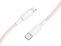 Кабель Borofone BX117 Source USB Type-C - Lightning 27w 3a 1м PD сable Pink - миниатюра 3 Кабель Borofone BX117 Source USB Type-C - Lightning 27w 3a 1м PD сable Pink - миниатюра 3