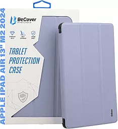 Чехол для планшета BeCover Soft Edge с креплением для Apple Pencil для Apple iPad Pro 13" M4 2024 Purple (711719) - фото Чехол для планшета BeCover Soft Edge с креплением для Apple Pencil для Apple iPad Pro 13" M4 2024 Purple (711719)