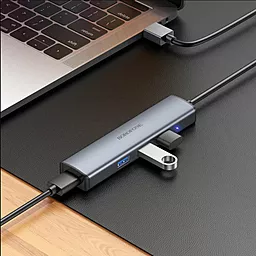USB-A хаб Borofone 4-in-1 gray - мініатюра 7 USB-A хаб Borofone 4-in-1 gray - мініатюра 7