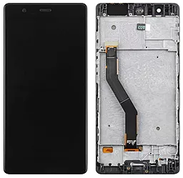 Дисплей Huawei P9 Plus (VIE-L09, VIE-L29, VIE-AL10) с тачскрином и рамкой, (OLED), Black