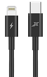 Кабель Grand-X USB Type-C - Lightning 20w 3a 1м PD сable Black (CL-07B) - фото Кабель Grand-X USB Type-C - Lightning 20w 3a 1м PD сable Black (CL-07B)