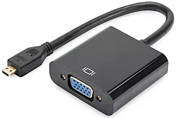 Видео переходник (адаптер) micro HDMI - VGA 1080p 60hz 0.15m black (DA-70460) Digitus - фото Видео переходник (адаптер) micro HDMI - VGA 1080p 60hz 0.15m black (DA-70460) Digitus