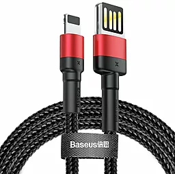 Кабель Baseus Cafule USB-A - Lightning 12w 2.4a 1м cable Red/Black (CALKLF-G91) - фото Кабель Baseus Cafule USB-A - Lightning 12w 2.4a 1м cable Red/Black (CALKLF-G91)