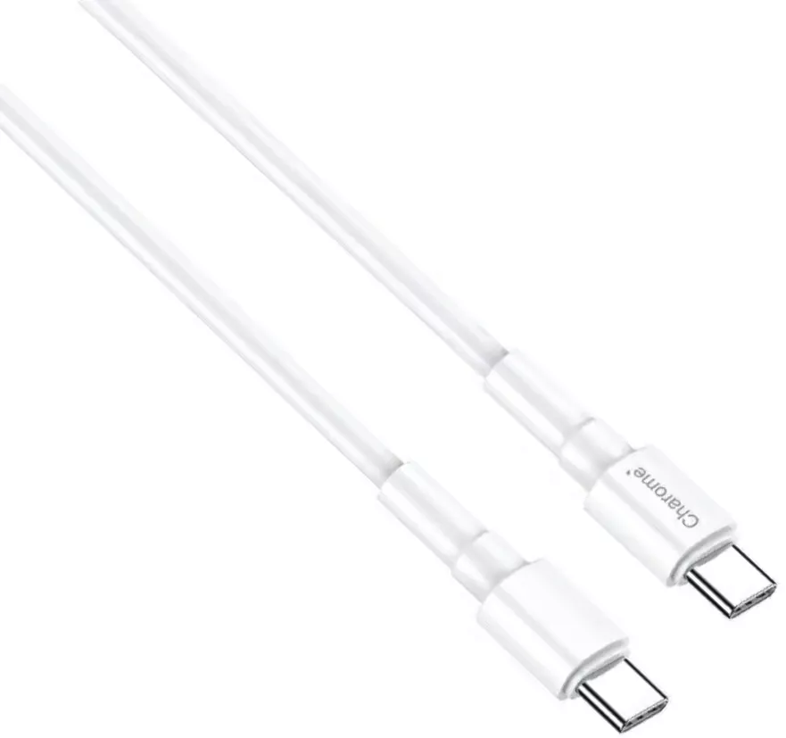 Кабель Charome C21-04 USB Type-C - Type-C 15w 3a 1м cable White - фото 2