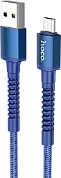 Кабель Hoco X71 Especial USB-A - micro USB 12w 2.4a 1м cable Blue