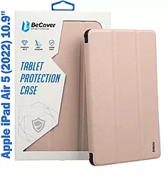 Чехол для планшета BeCover Direct Charge Pen с креплением Apple Pencil для Apple iPad Air 5 (2022) 10.9" Pink (708780) - фото Чехол для планшета BeCover Direct Charge Pen с креплением Apple Pencil для Apple iPad Air 5 (2022) 10.9" Pink (708780)