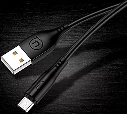 Кабель USB Usams U18 Round micro USB Cable Black (US-SJ268) - миниатюра 6