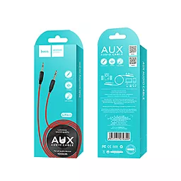 Аудио кабель Hoco UPA11 AUX mini Jack 3.5mm M/M Cable 1 м black - миниатюра 5