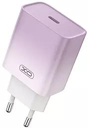 Сетевое зарядное устройство XO CE18 30w PD USB-C fasr charger purple - фото Сетевое зарядное устройство XO CE18 30w PD USB-C fasr charger purple