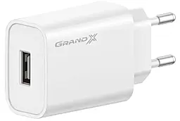 Сетевое зарядное устройство Grand-X CH-550W 22.5w QC3.0 USB-A home charger White (CH-550W) - фото Сетевое зарядное устройство Grand-X CH-550W 22.5w QC3.0 USB-A home charger White (CH-550W)